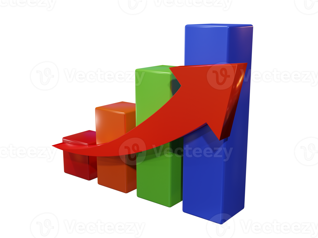 Grafikdiagramm 3d rendern png