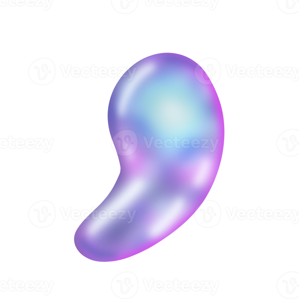 Holographic Blob illustration png