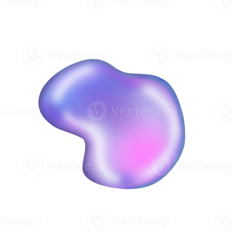 Holographic Blob illustration png