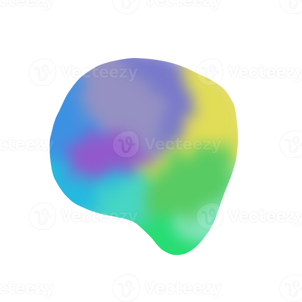 ilustración de gota holográfica png