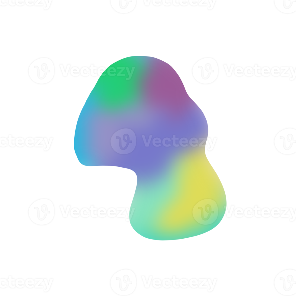 Holographic Blob illustration png