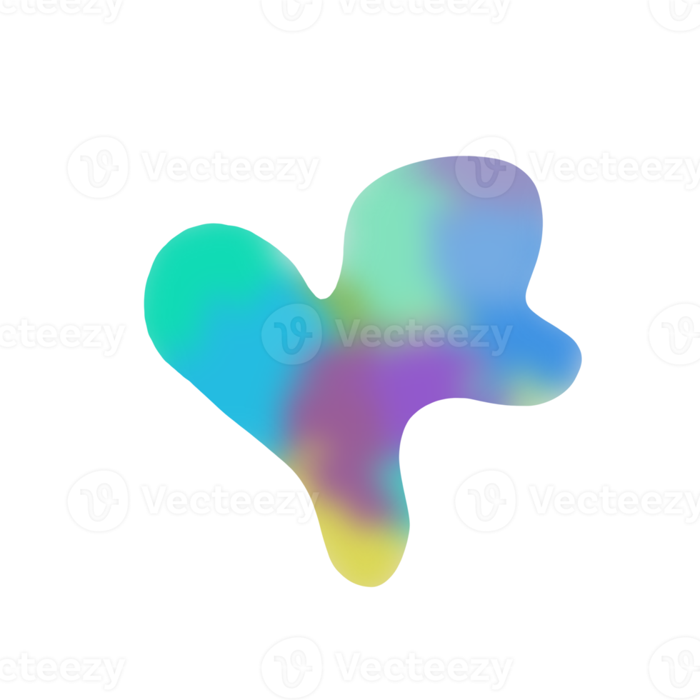 Holographic Blob illustration png