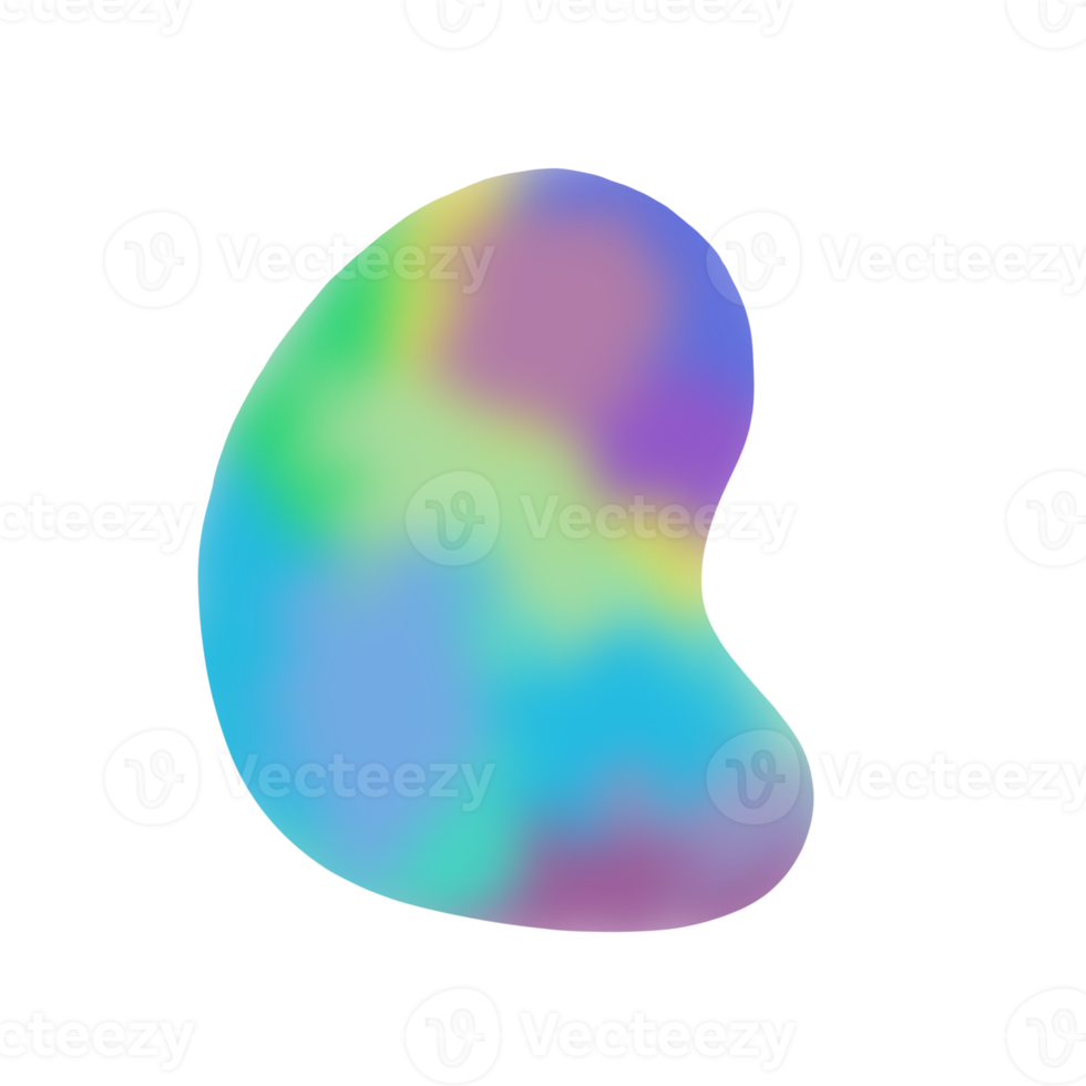 Holographic Blob illustration png
