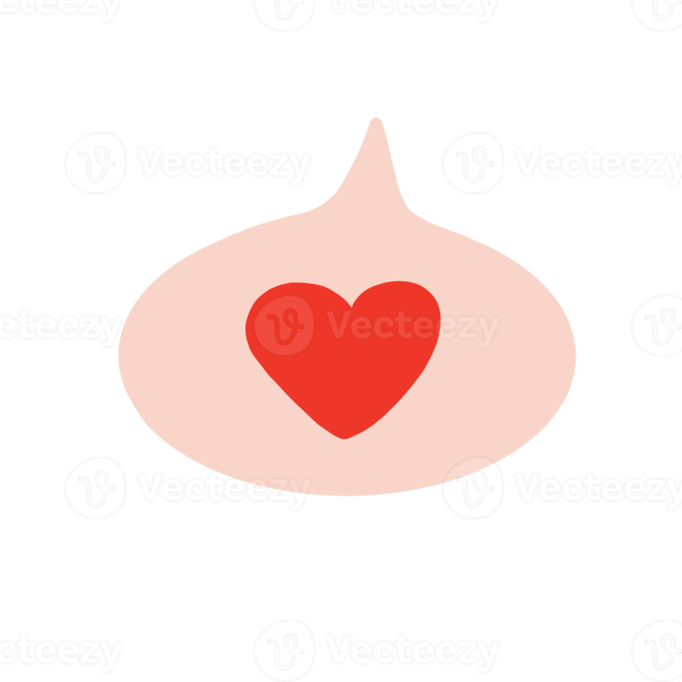 Speech Bubble With Heart png