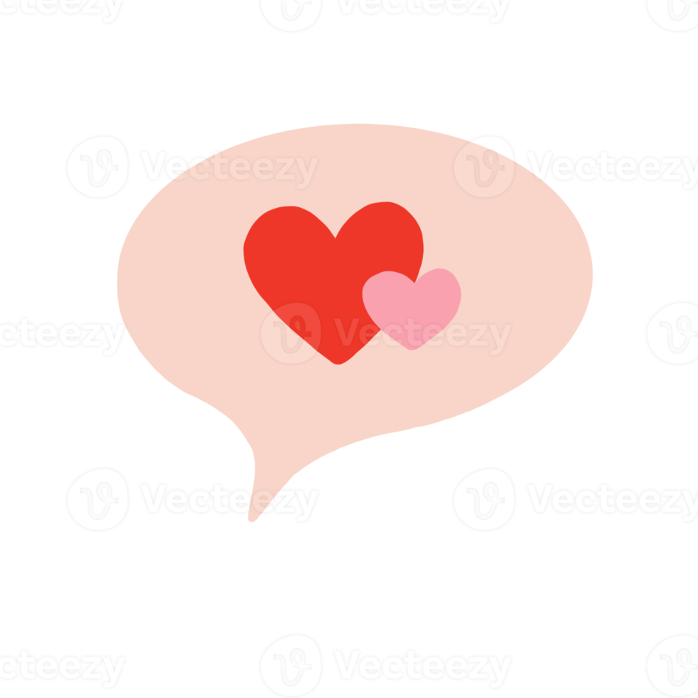 Speech Bubble With Heart png