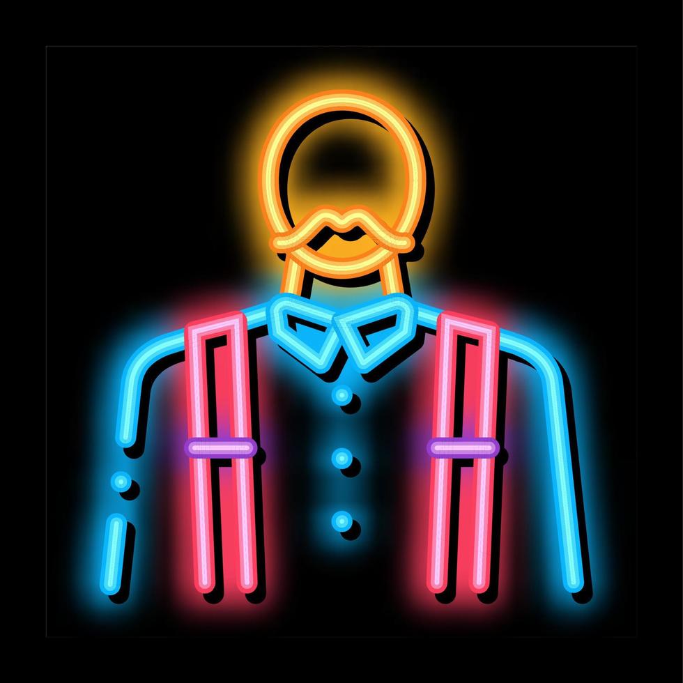 profession neon glow icon illustration vector