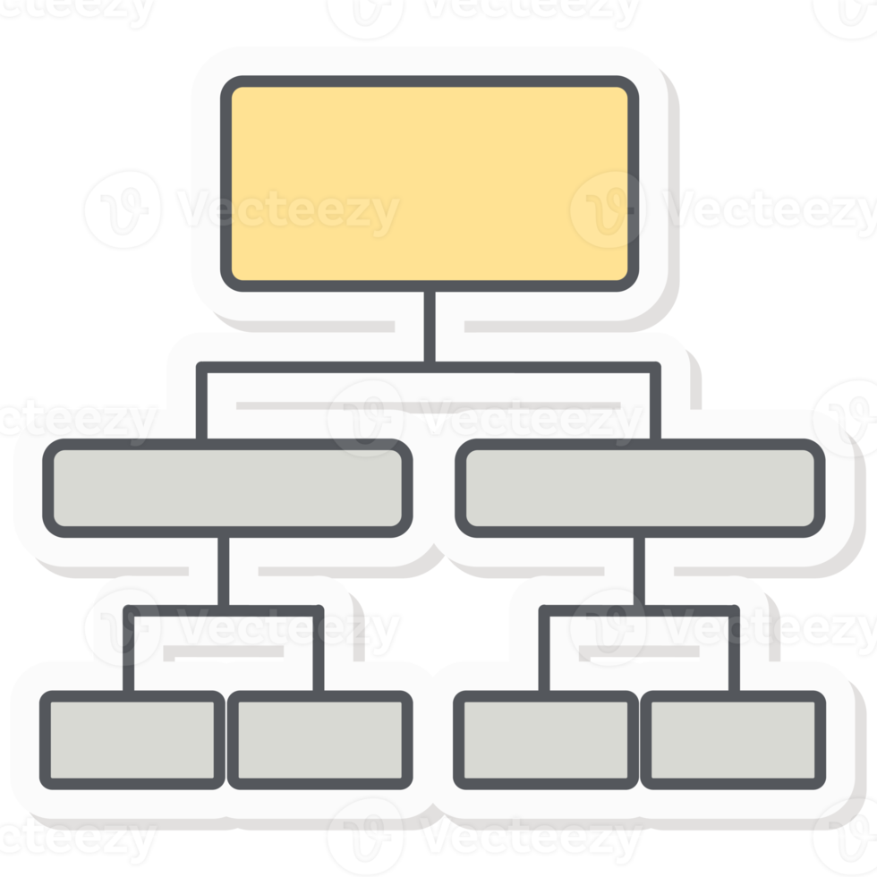 organisatorisch structuur van de bedrijf infographics sticker bedrijf begroting presentatie icoon png