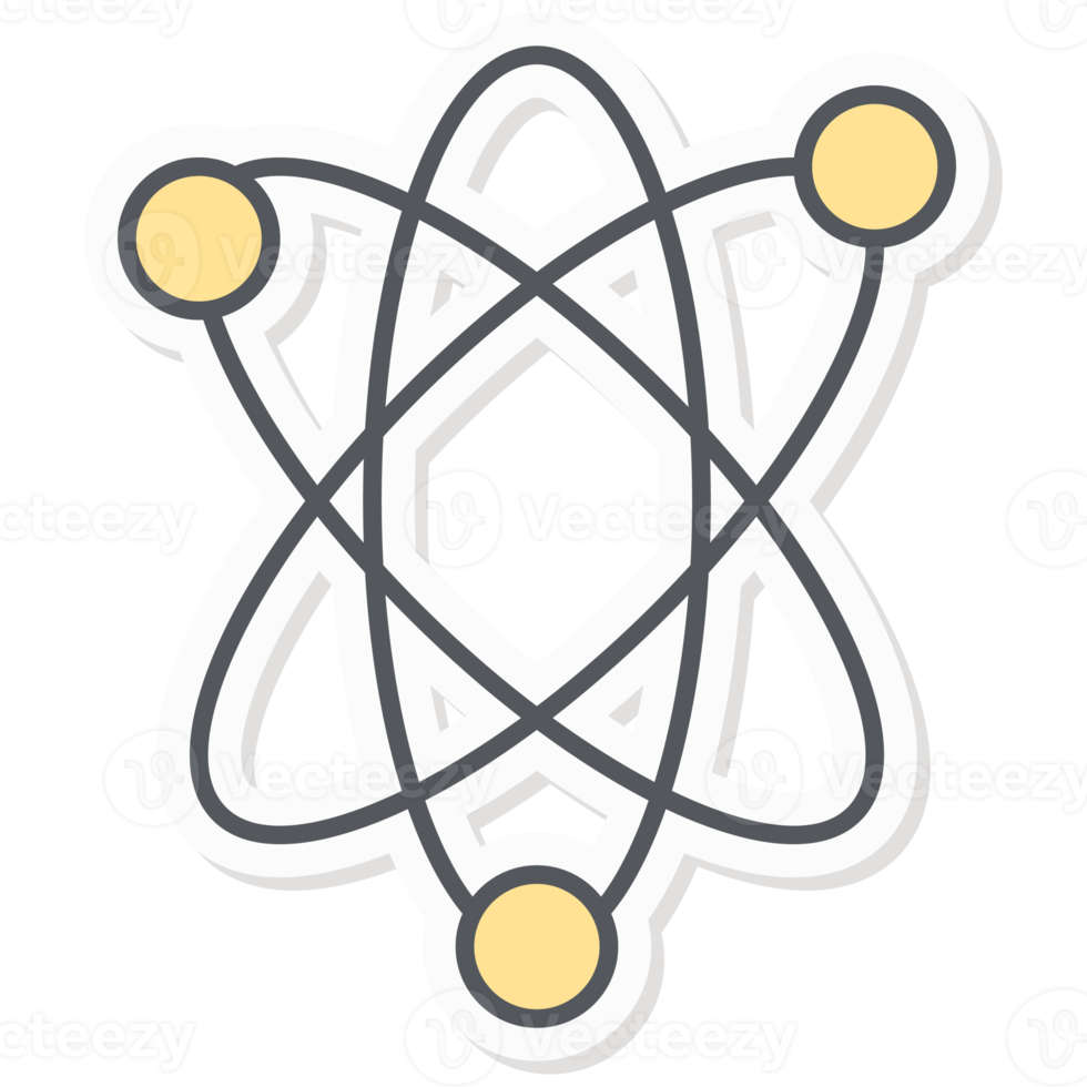 atomair elementen symbool infographics sticker bedrijf begroting presentatie icoon png