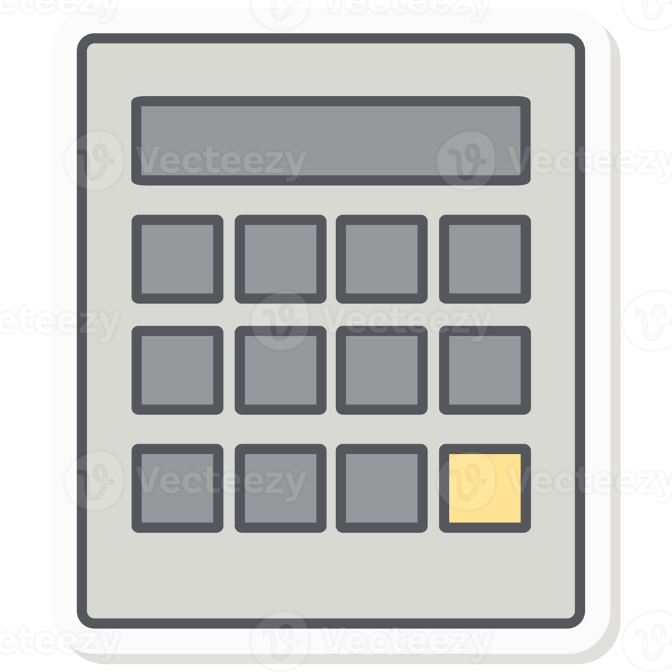 Profit Calculator Tool Infographics Sticker Company Budget Presentation Icon png