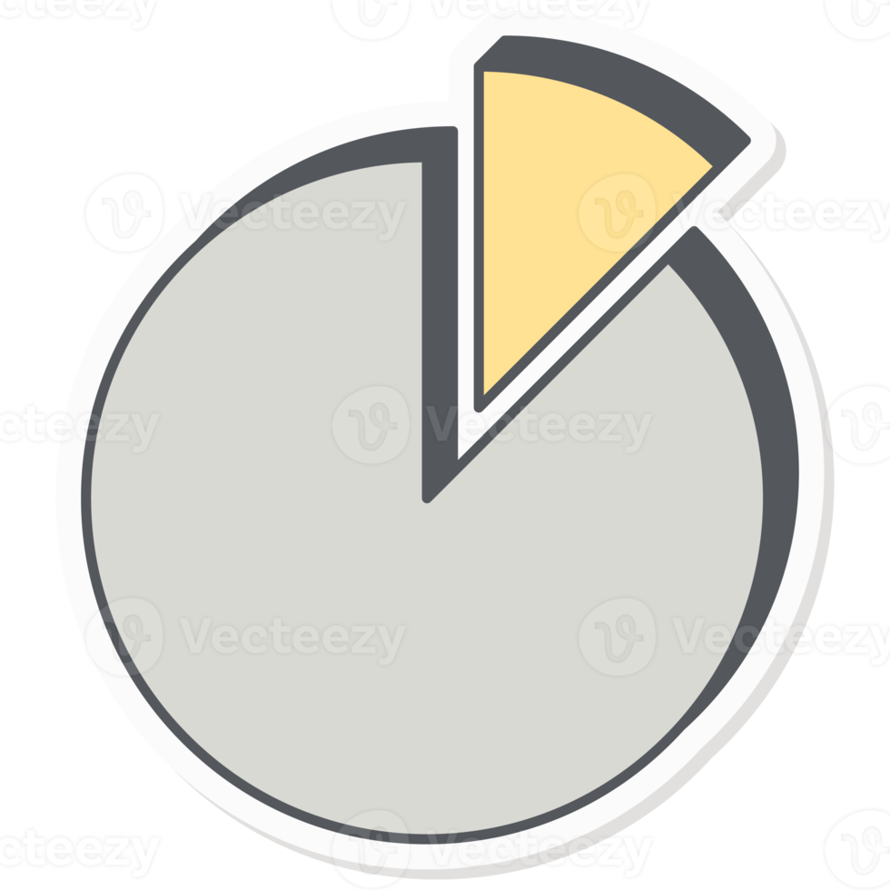 Small Circle Graph Infographics Sticker Company Budget Presentation Icon png