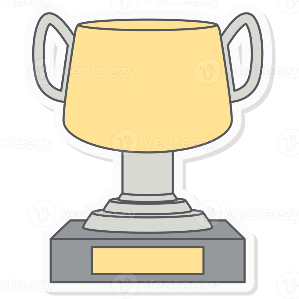 Striving Achievement Trophy Infographics Sticker Company Budget Presentation Icon png