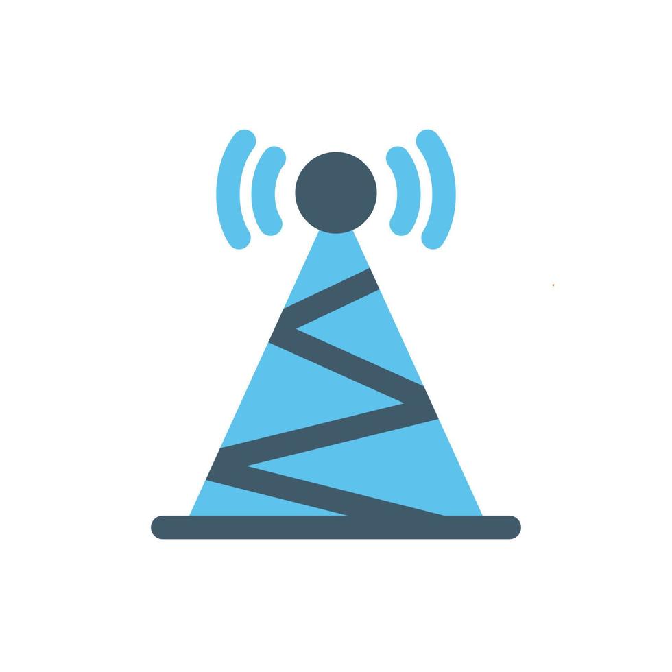 signal tower icon vector