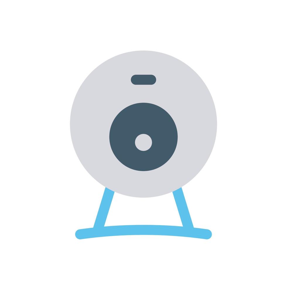 icono de grabadora de cámara estilo plano vector