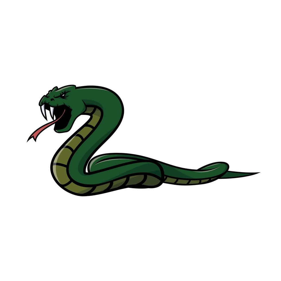 serpiente, animal, vector, ilustración vector