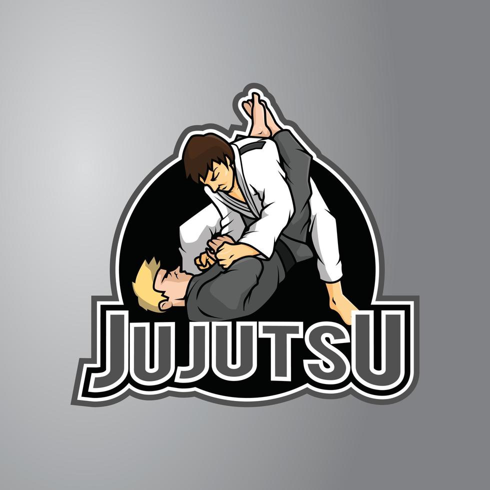 Jujutsu Illustration Design Badge vector