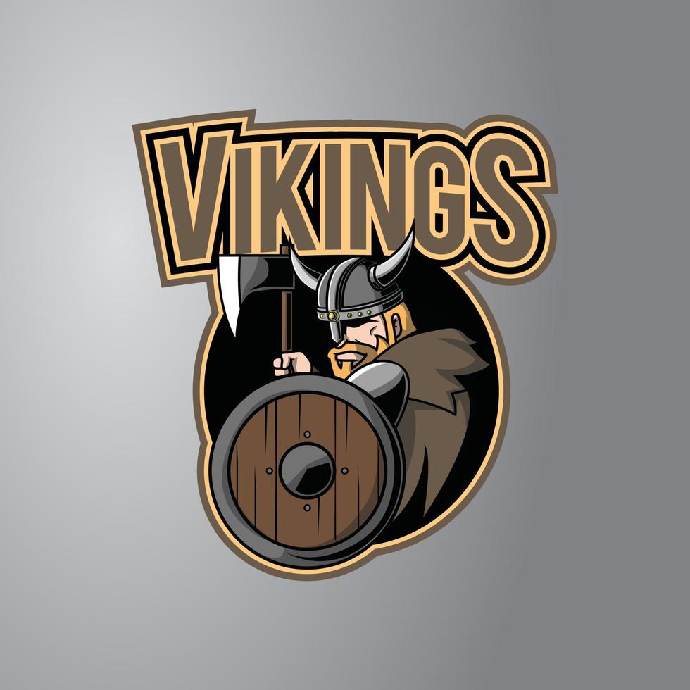 diseño de ilustración de símbolo vikingo vector