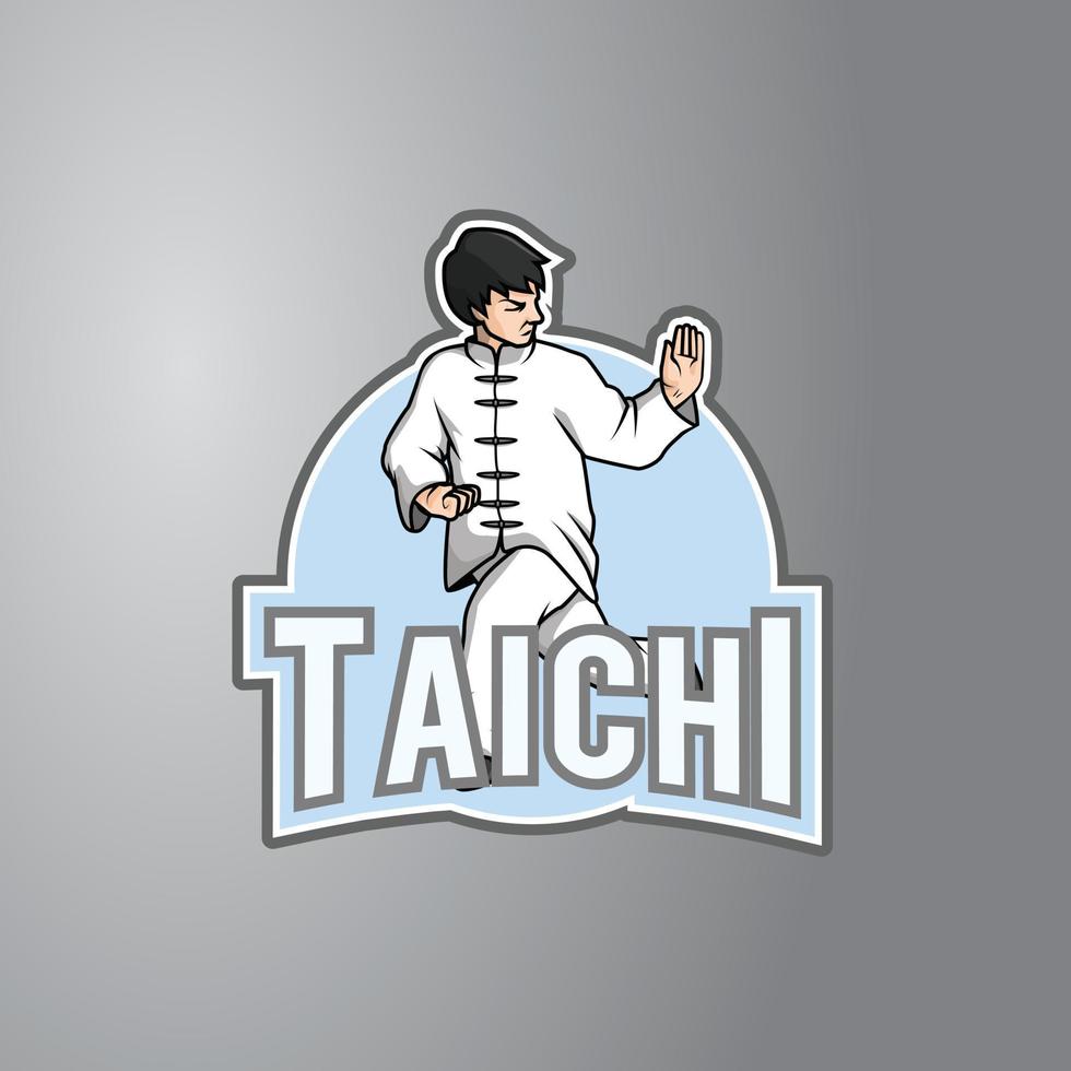 símbolo de diseño de ilustración de taichi vector