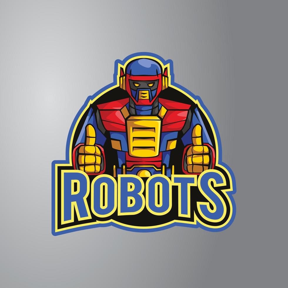 Ilustración de vector de diseño de robot