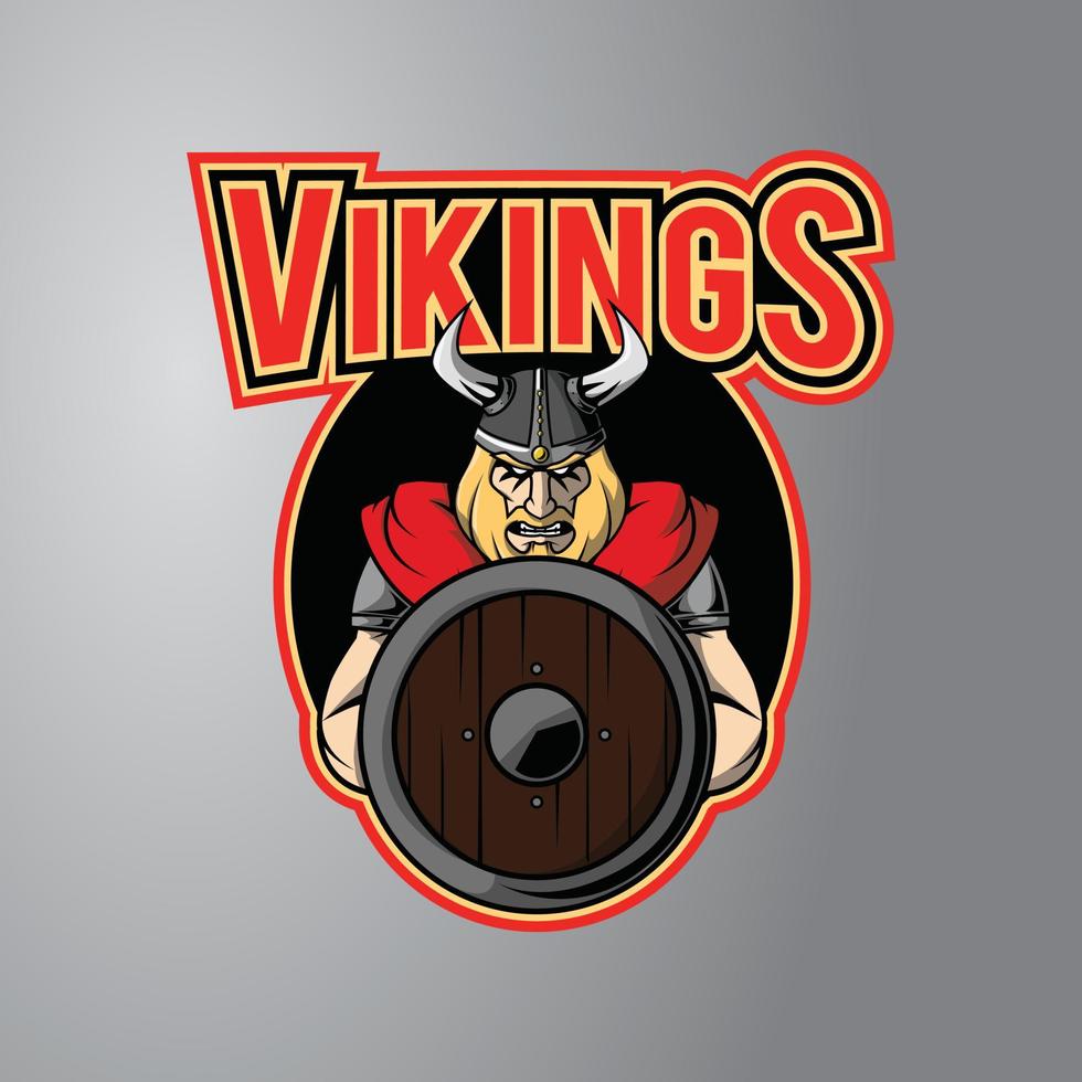 diseño de ilustración de símbolo vikingo vector