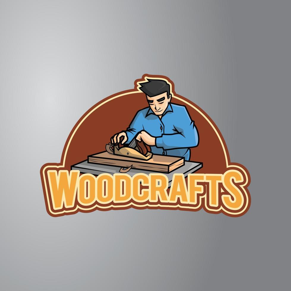 Wood Craft Design Vector