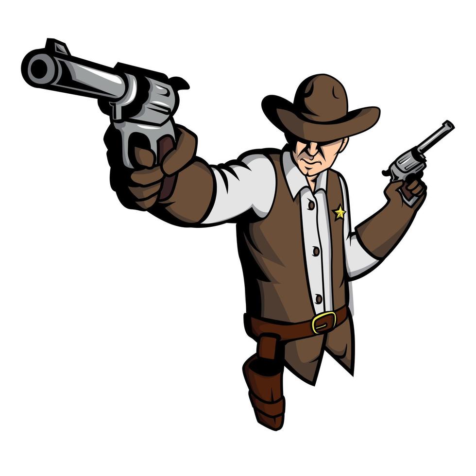 Sheriff Illustration Design Vector