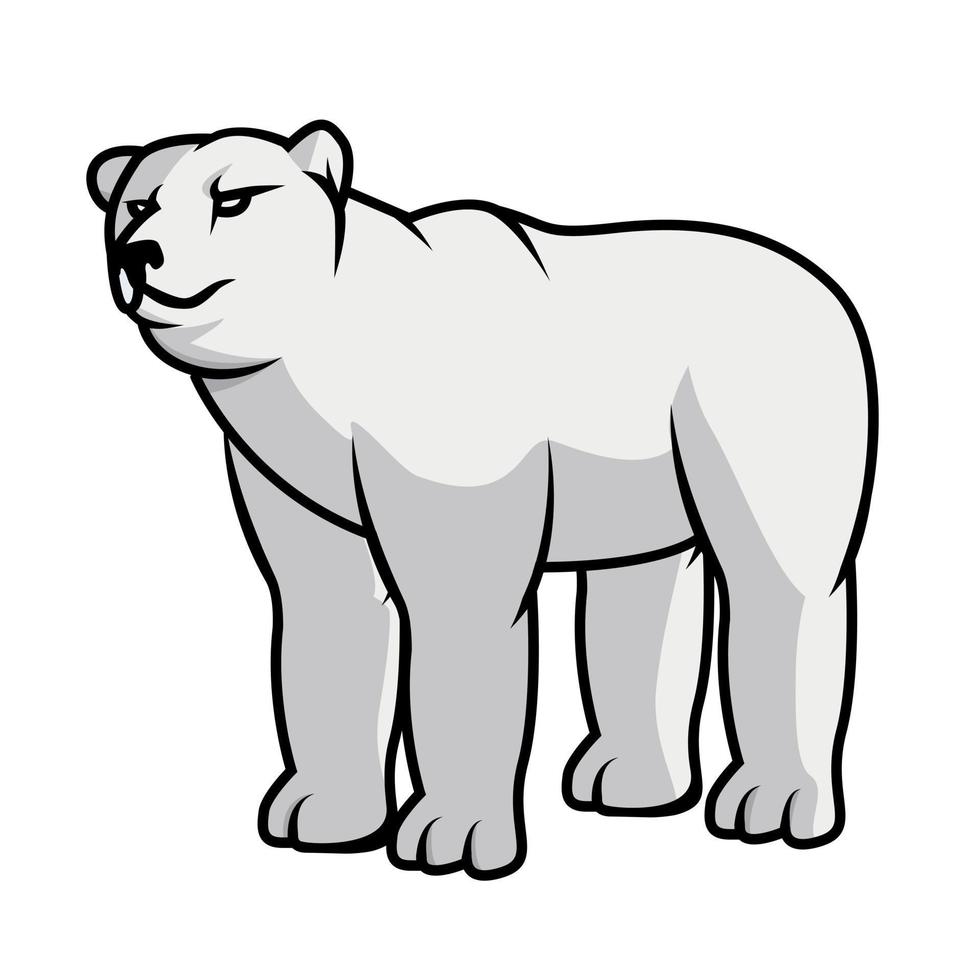 Polar Bear Animal Vector Illustration