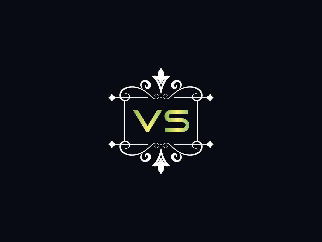Simple Vs Logo Letter, Capital VS Luxury Logo Icon Vector