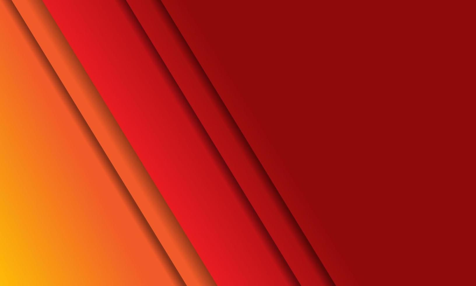 fondo 3d abstracto con capas de papel rojo naranja. ilustración geométrica vectorial de formas en rodajas. elemento de diseño gráfico. diseño minimalista. decoración para presentación de negocios vector