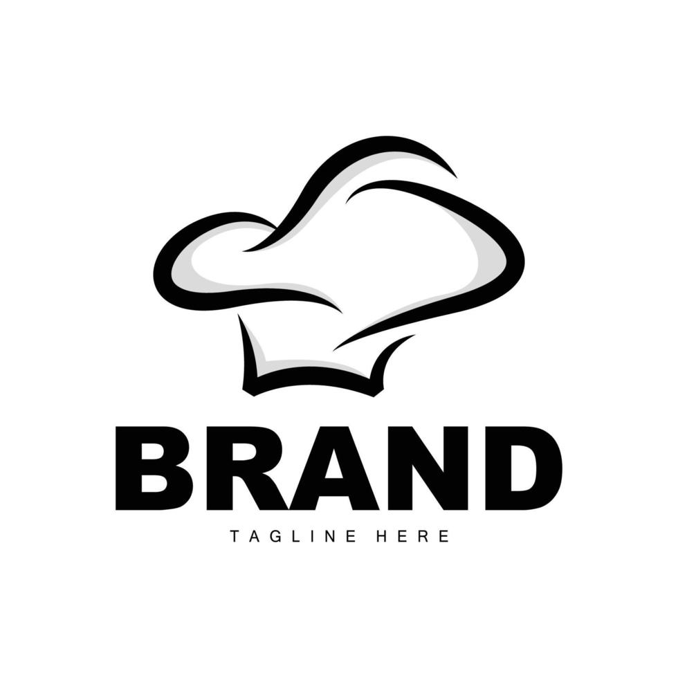 logotipo de sombrero de chef, vector de cocina hecho a mano colección de sombreros de chef, diseño de marca de producto