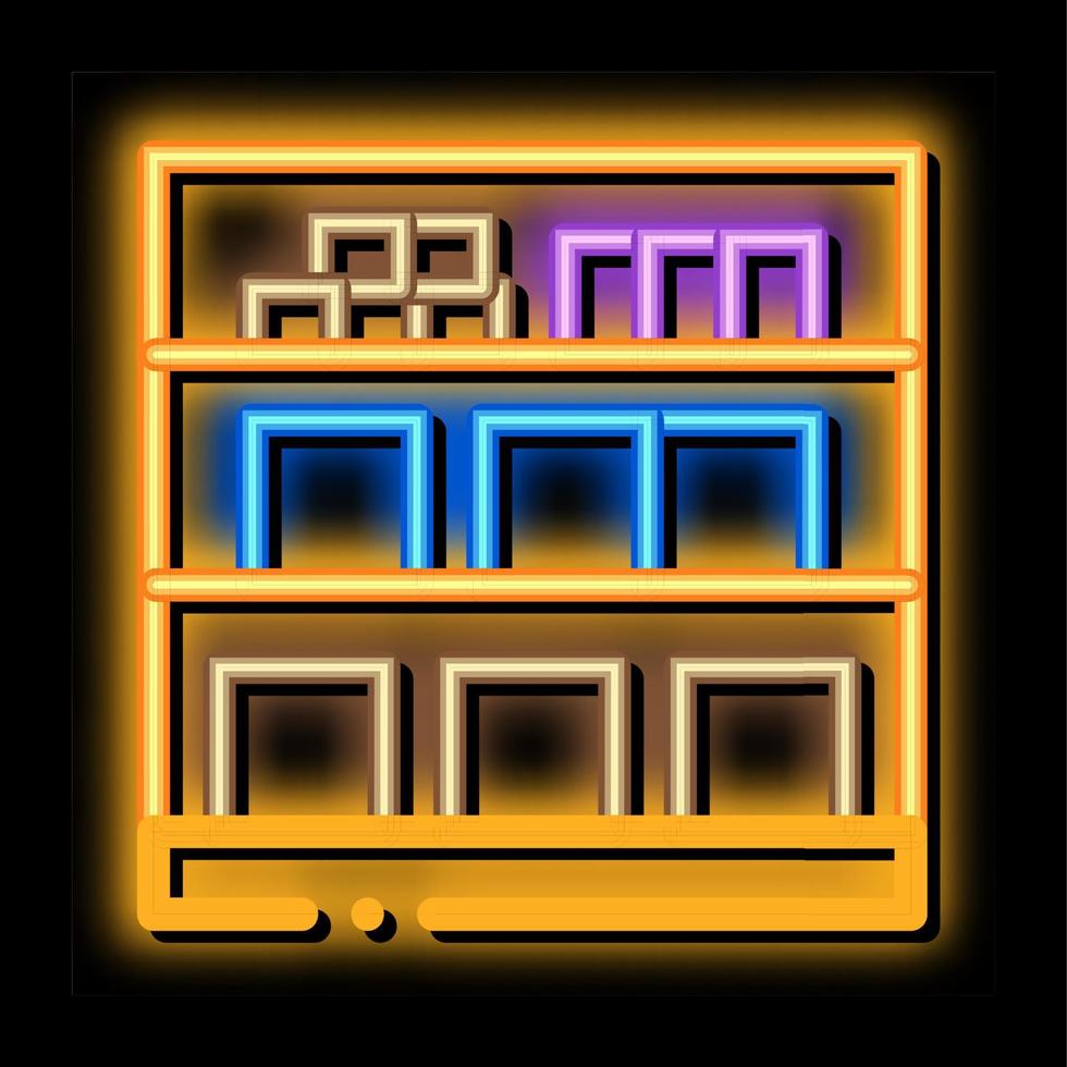 basement cellar neon glow icon illustration vector