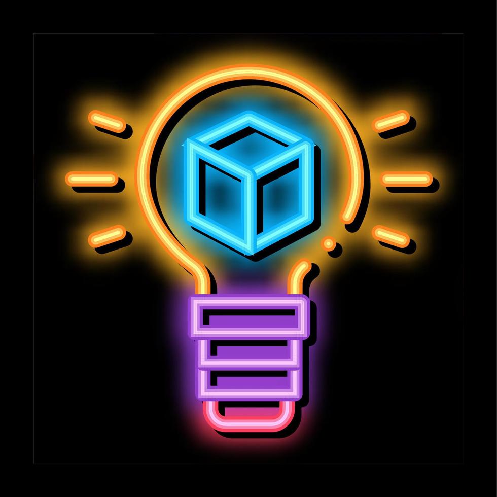 savvy parcel neon glow icon illustration vector