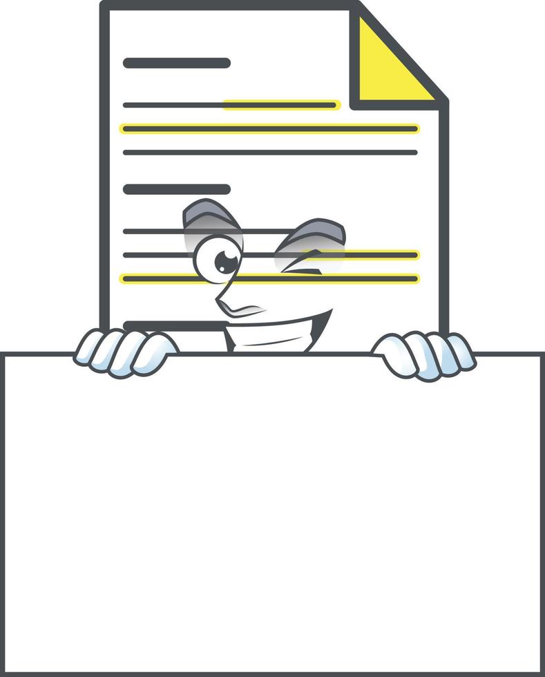 Cartoon Document Vector