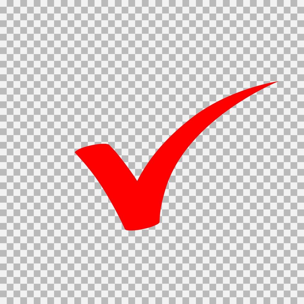 Checkmark icon, vector