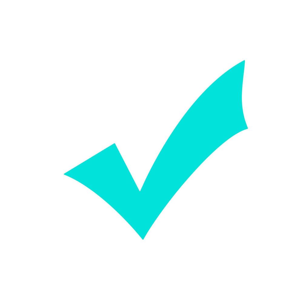 Checkmark icon, vector