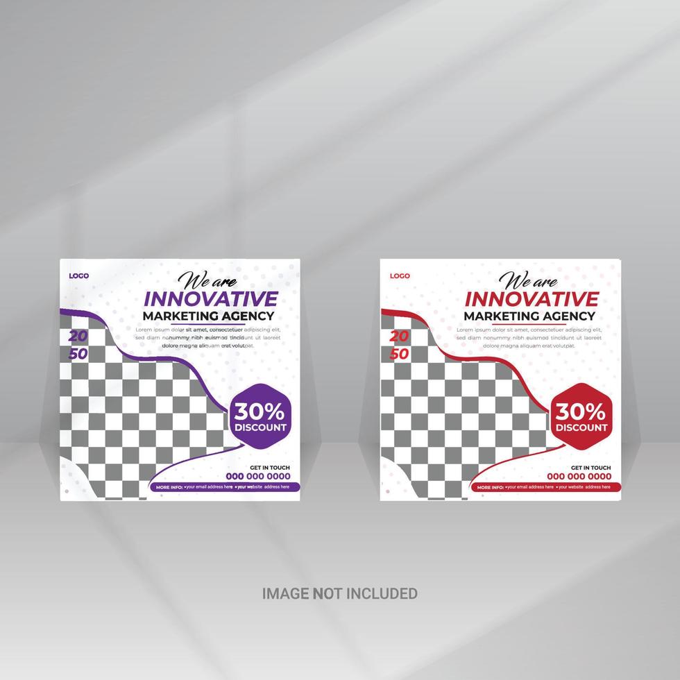 Corporate or Business social Media Post vector