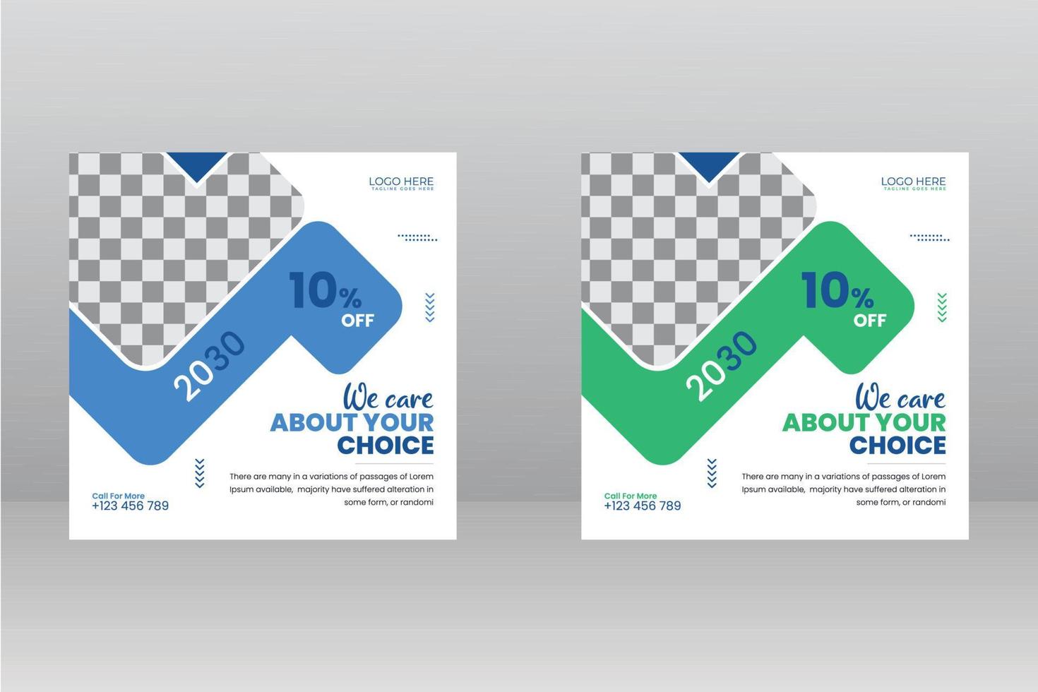 Healthcare of Medical Social Media Post vector