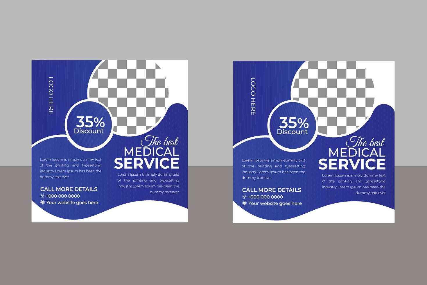 Medical Or Healthcare Social Media Post vector