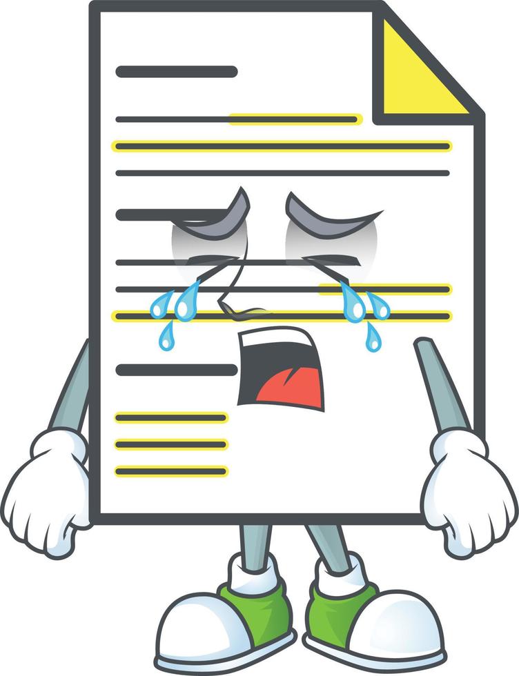 Cartoon Document Vector