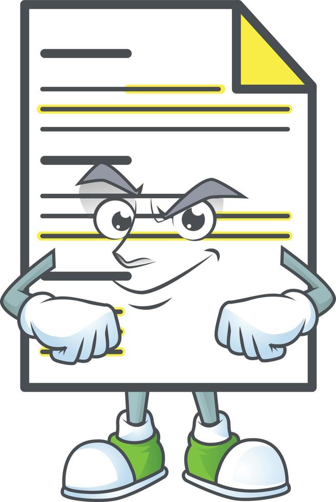 Cartoon Document Vector