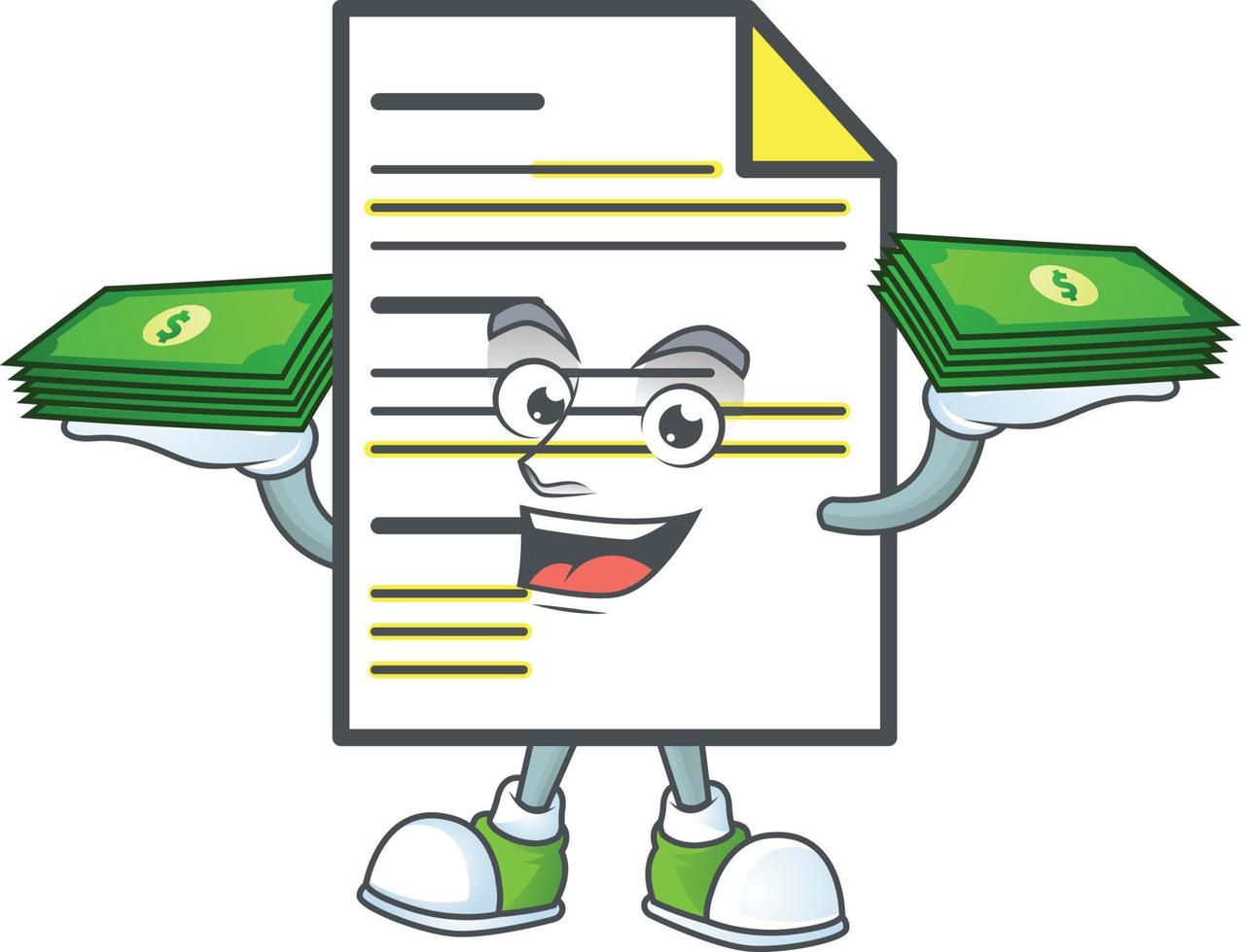 Cartoon Document Vector