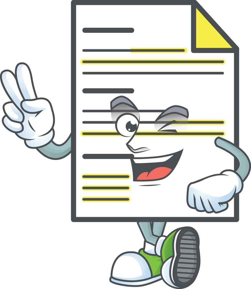 Cartoon Document Vector