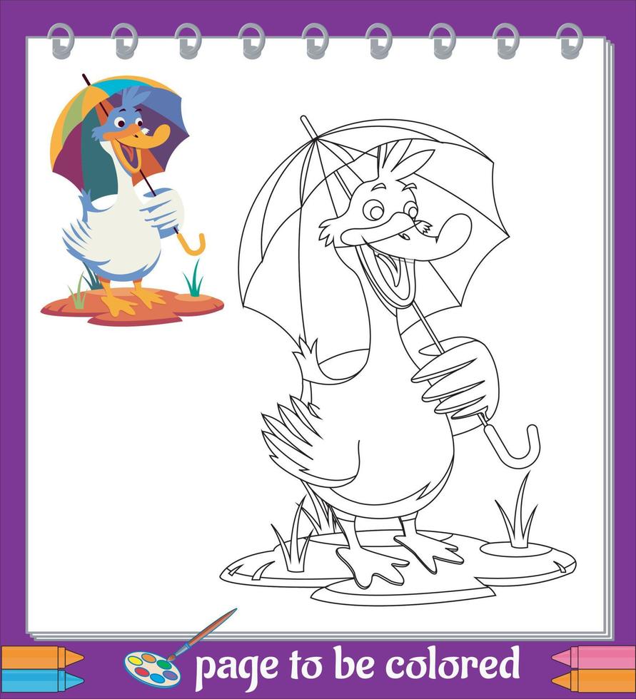 Cartoon Coloring Pictures for kids vector