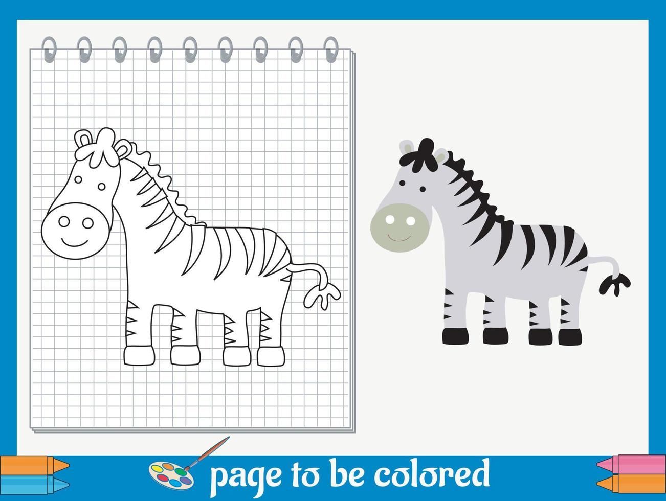 Cartoon Coloring Pictures for kids vector