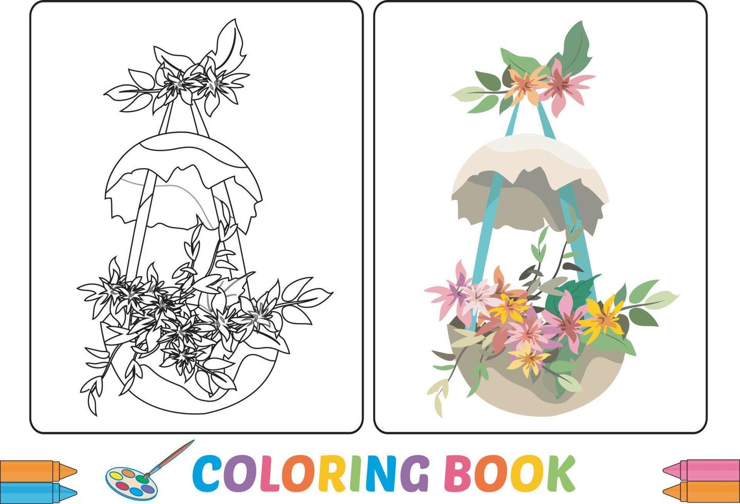 Cartoon Coloring Pictures for kids vector