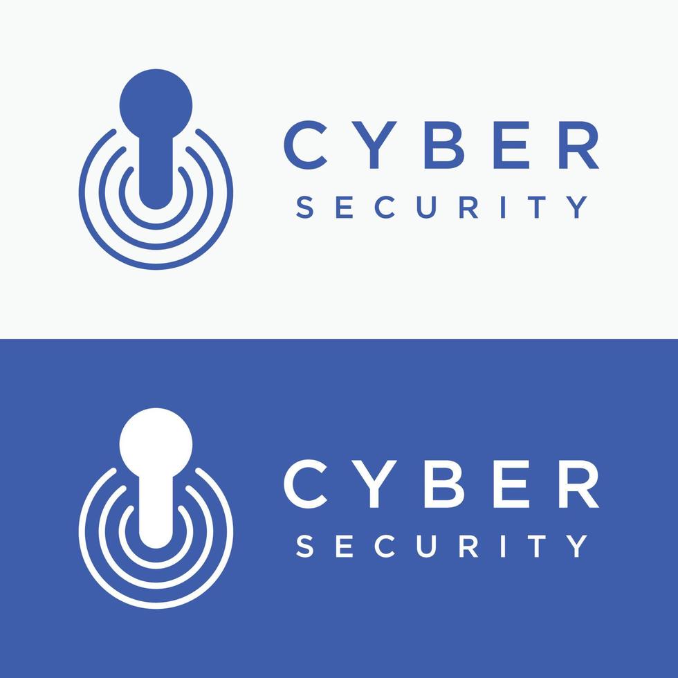 Creative technology digital cyber security logo template design with modern shield and key protection concept. Logo for business, digital and technology. vector