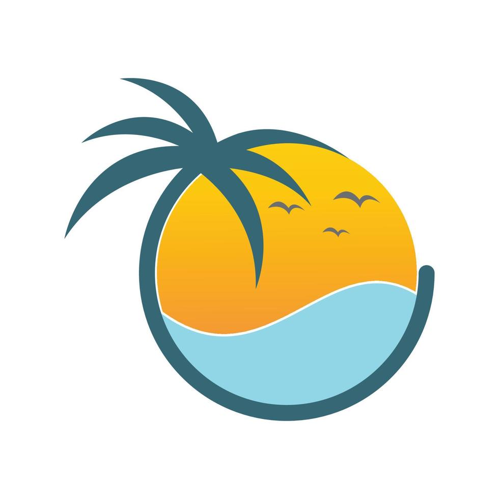 sun illustration logo vector