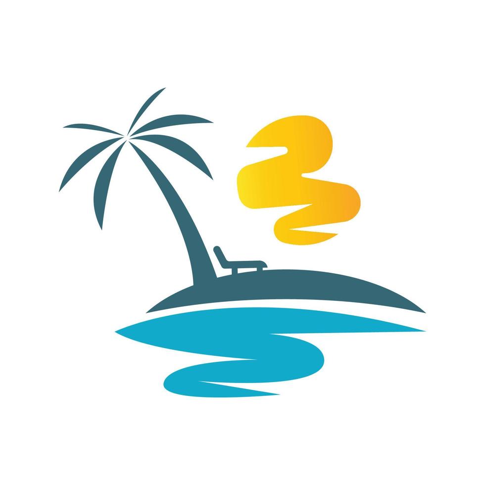 sun illustration logo vector