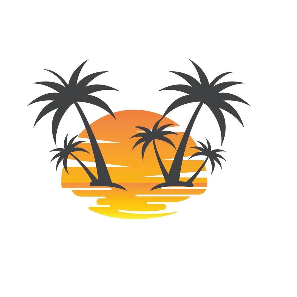 sun illustration logo vector