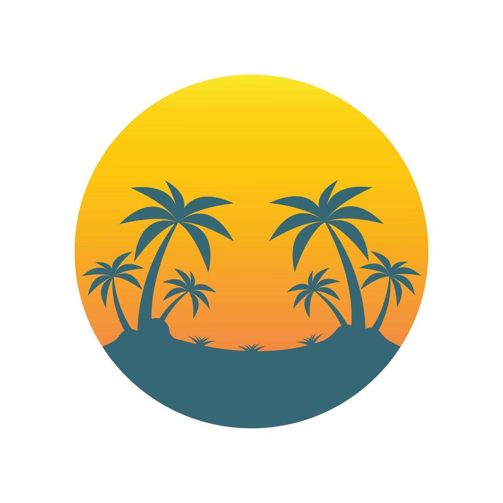 sun illustration logo vector