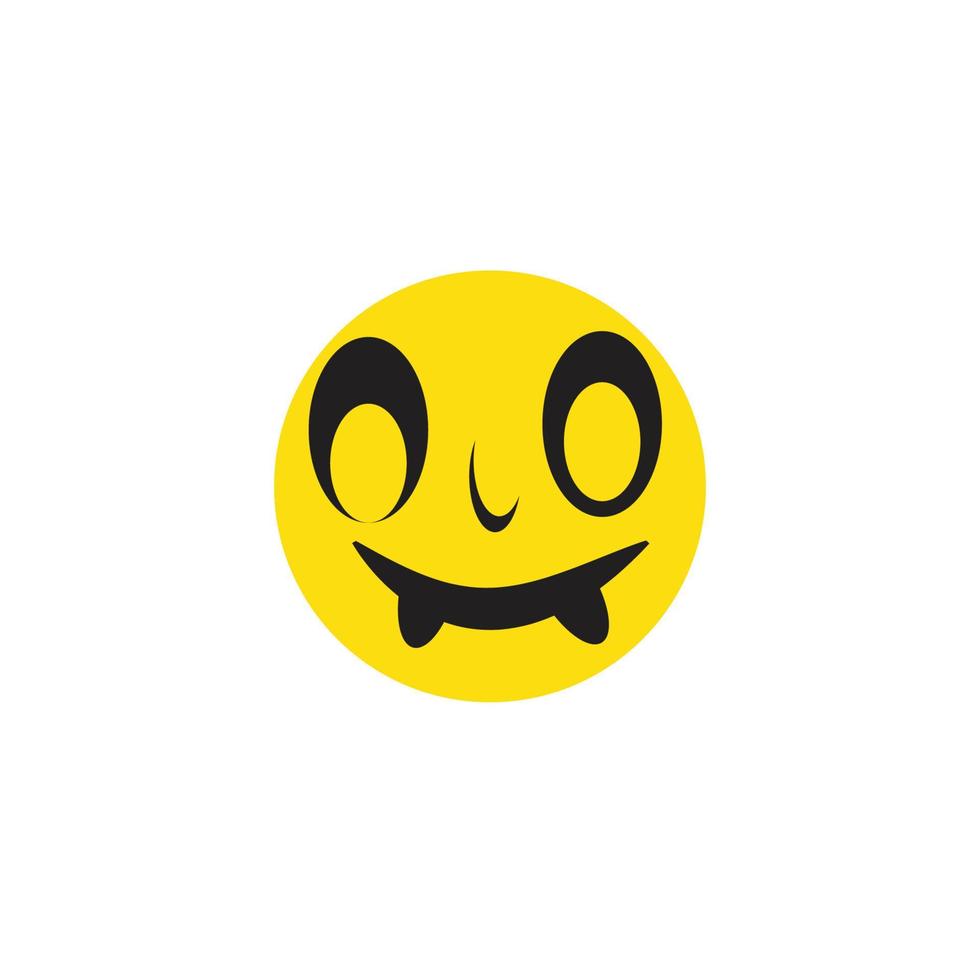 Emoticon template face vector